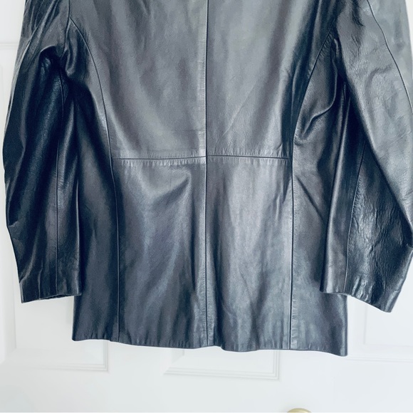 Rachelle the original leather store black leather coat/ jacket size 38 (M) - Picture 10 of 15